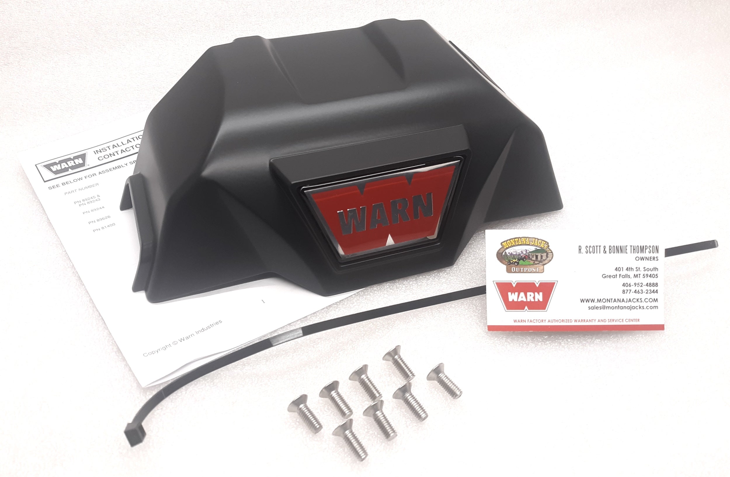 WARN 89244 Control Pack Cover for Standard ZEON winch — Montana