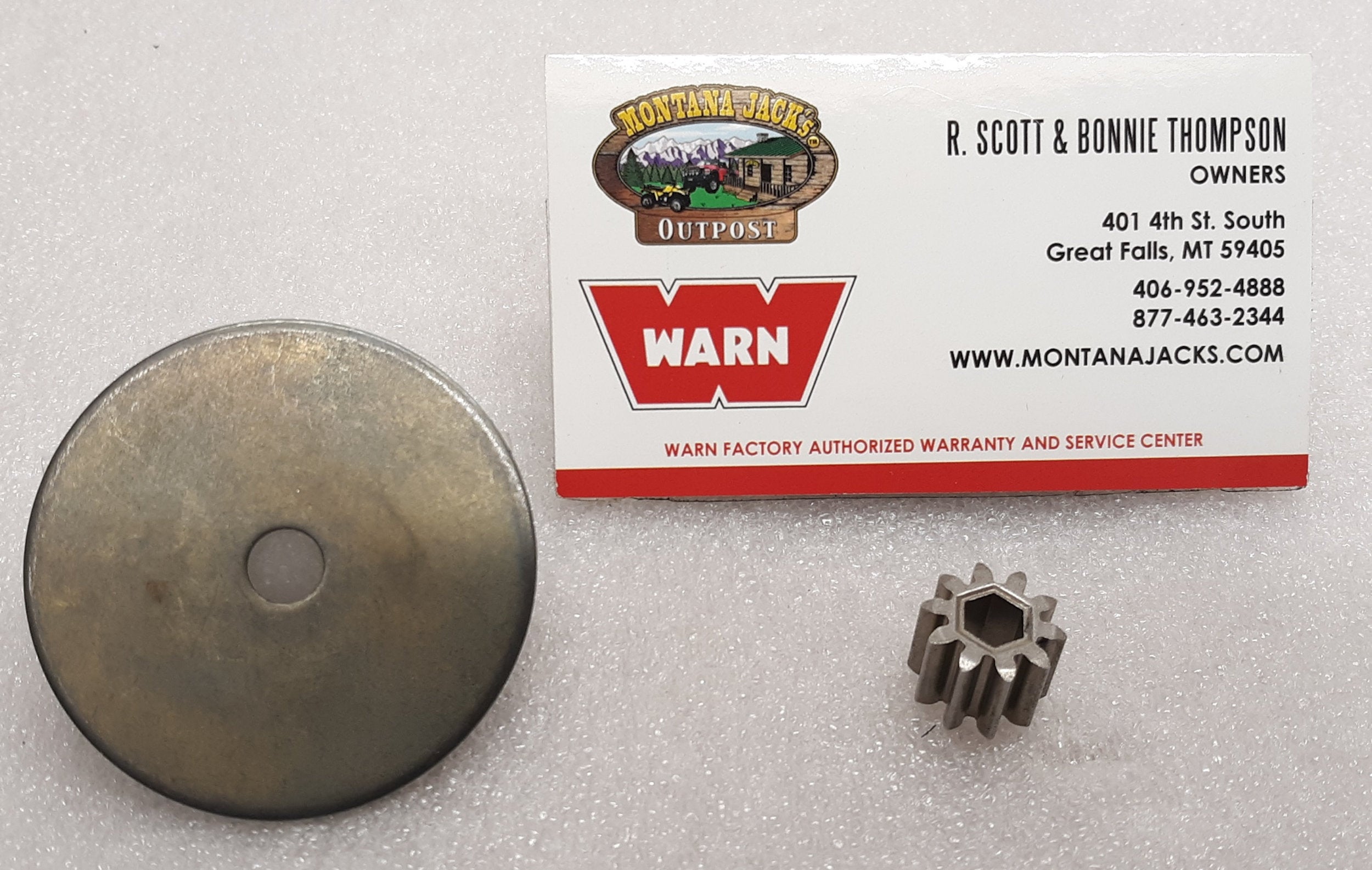 WARN 89576 Sun Gear Thrust Plate Kit for Vantage 3000 & 4000 Winch