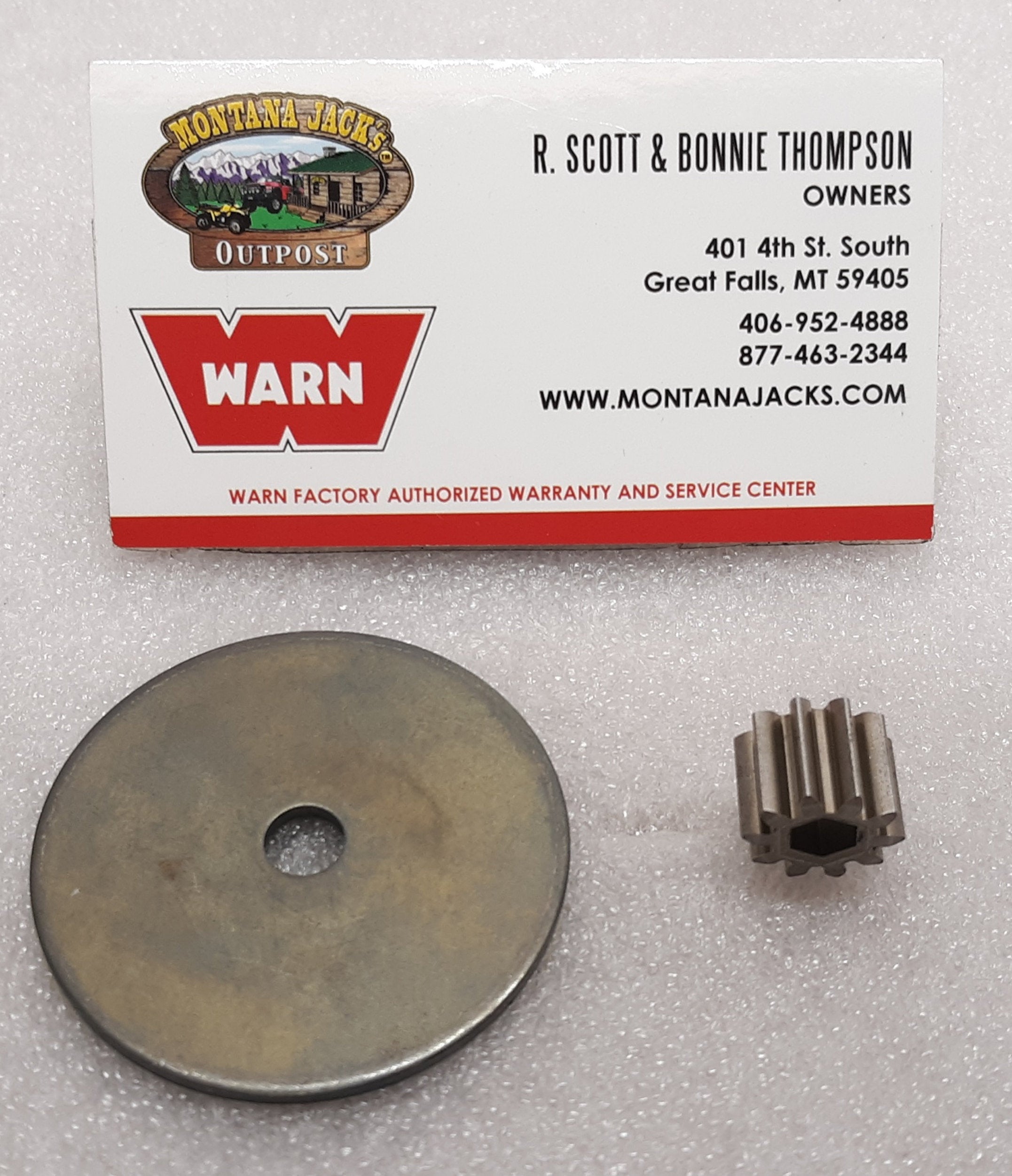 WARN 89576 Sun Gear Thrust Plate Kit for Vantage 3000 & 4000 Winch