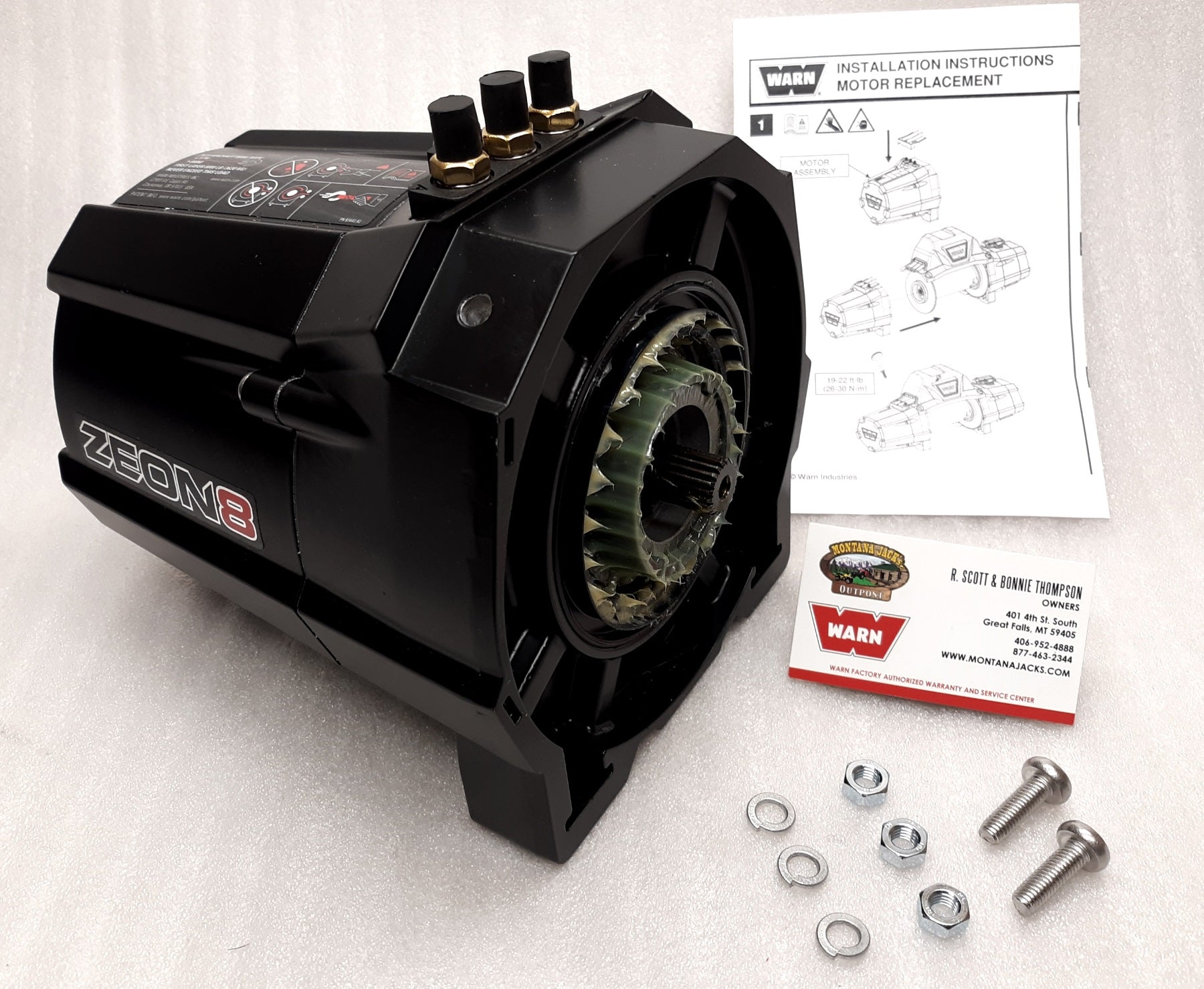 WARN 89931 Winch Motor for Zeon 8, FREE SHIPPING! — Montana Jacks