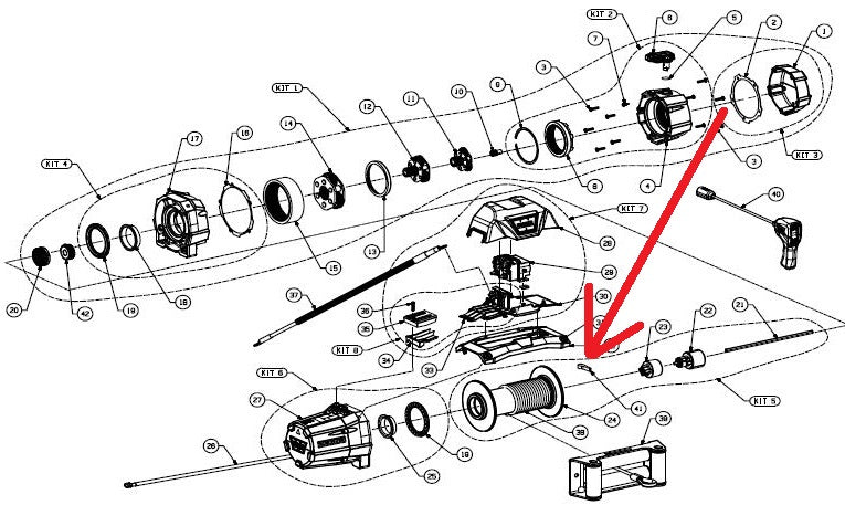 WARN 90052 Winch Cable Anchor Puck for ZEON 8, 8-S, 10-S Winch