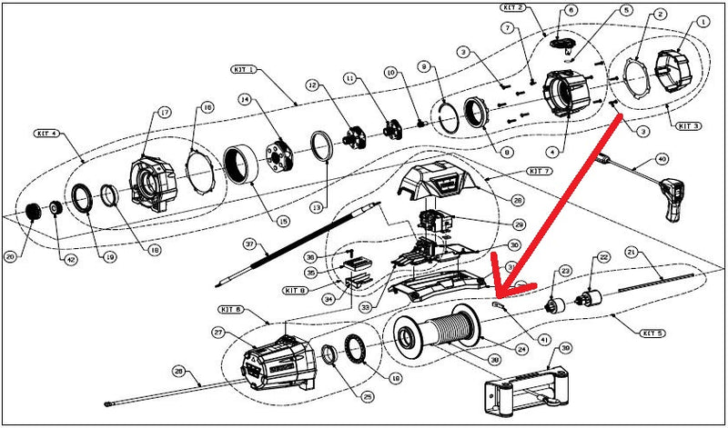 WARN 90053 Winch Cable Anchor Puck for ZEON 10 (Steel) and 12, 12-S Winch