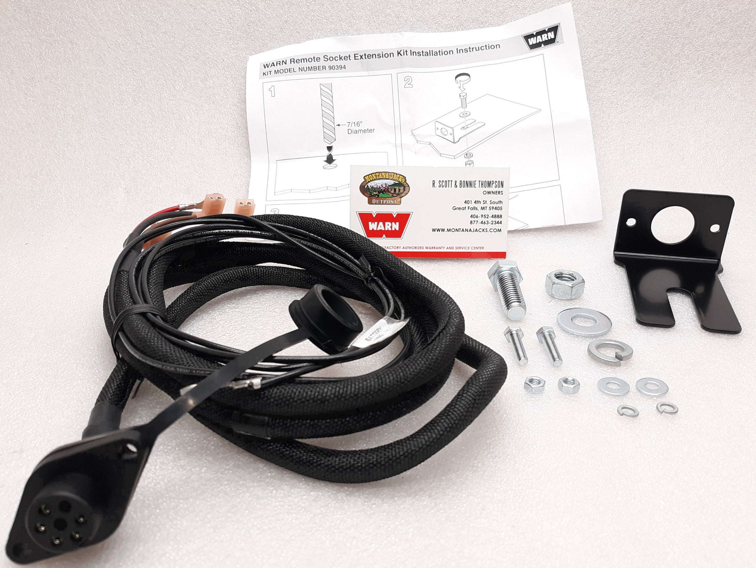 WARN 90394 Remote Socket Extension Kit, FREE SHIPPING! — Montana Jacks ...