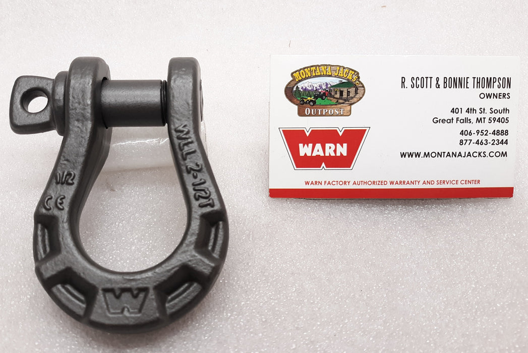 WARN 92092 Epic 1/2" Premium Shackle, 5,000 lb rating, 5/8" Pin Diameter