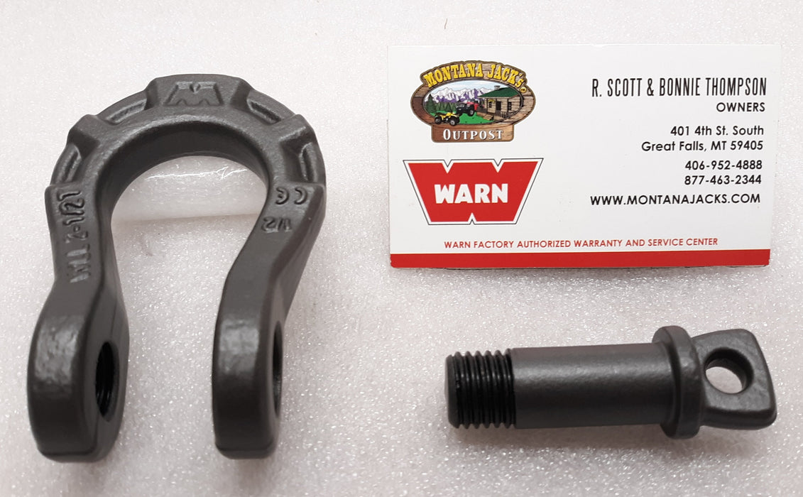 WARN 92092 Epic 1/2" Premium Shackle, 5,000 lb rating, 5/8" Pin Diameter