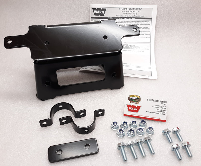 Warn 92145 UTV Winch Mount for 2013-16 CAN-AM Maverick 1000