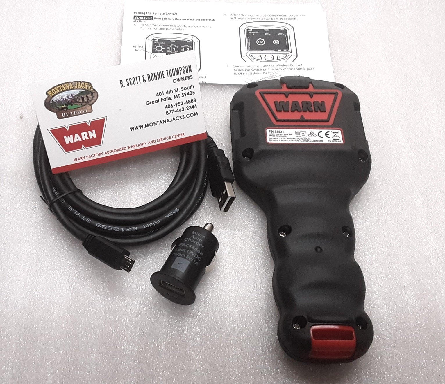 WARN 93043 Advanced Wireless Remote Control, FREE SHIPPING