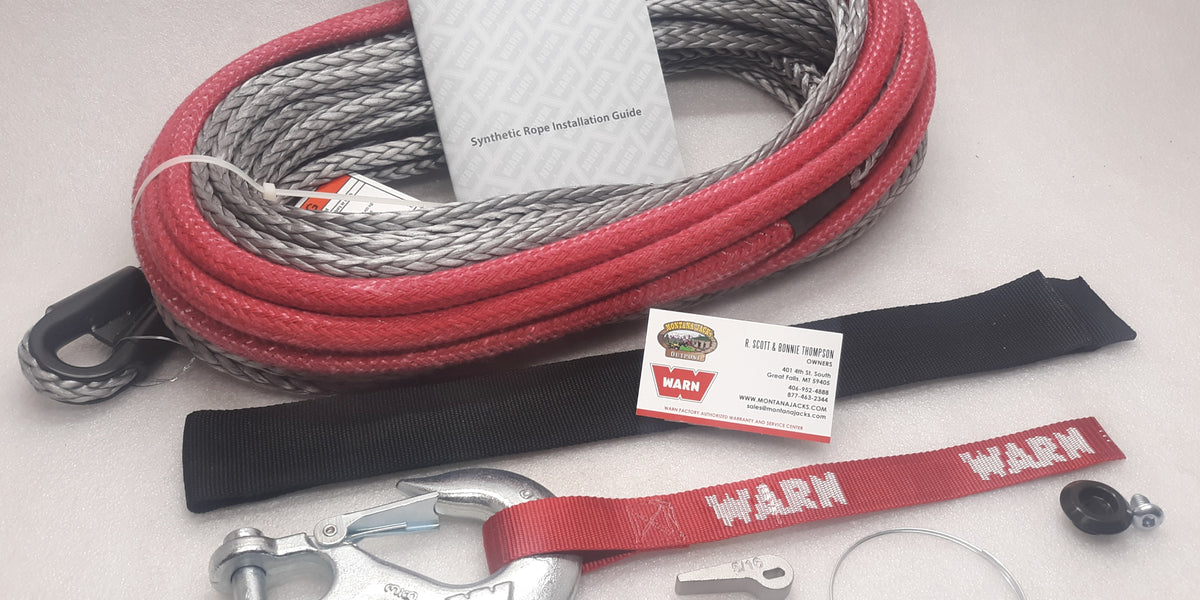 WARN 93120 SpyDura Pro Synthetic Winch Rope 3/8
