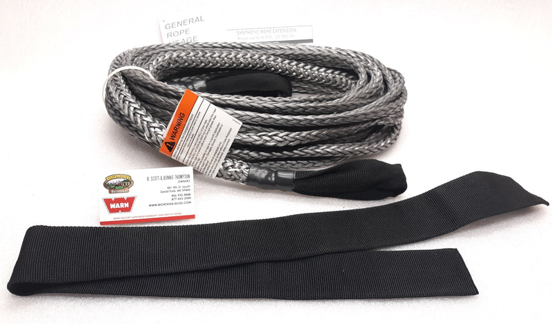WARN 93122 Spydura Pro Synthetic Rope Extension 3/8' x 50'