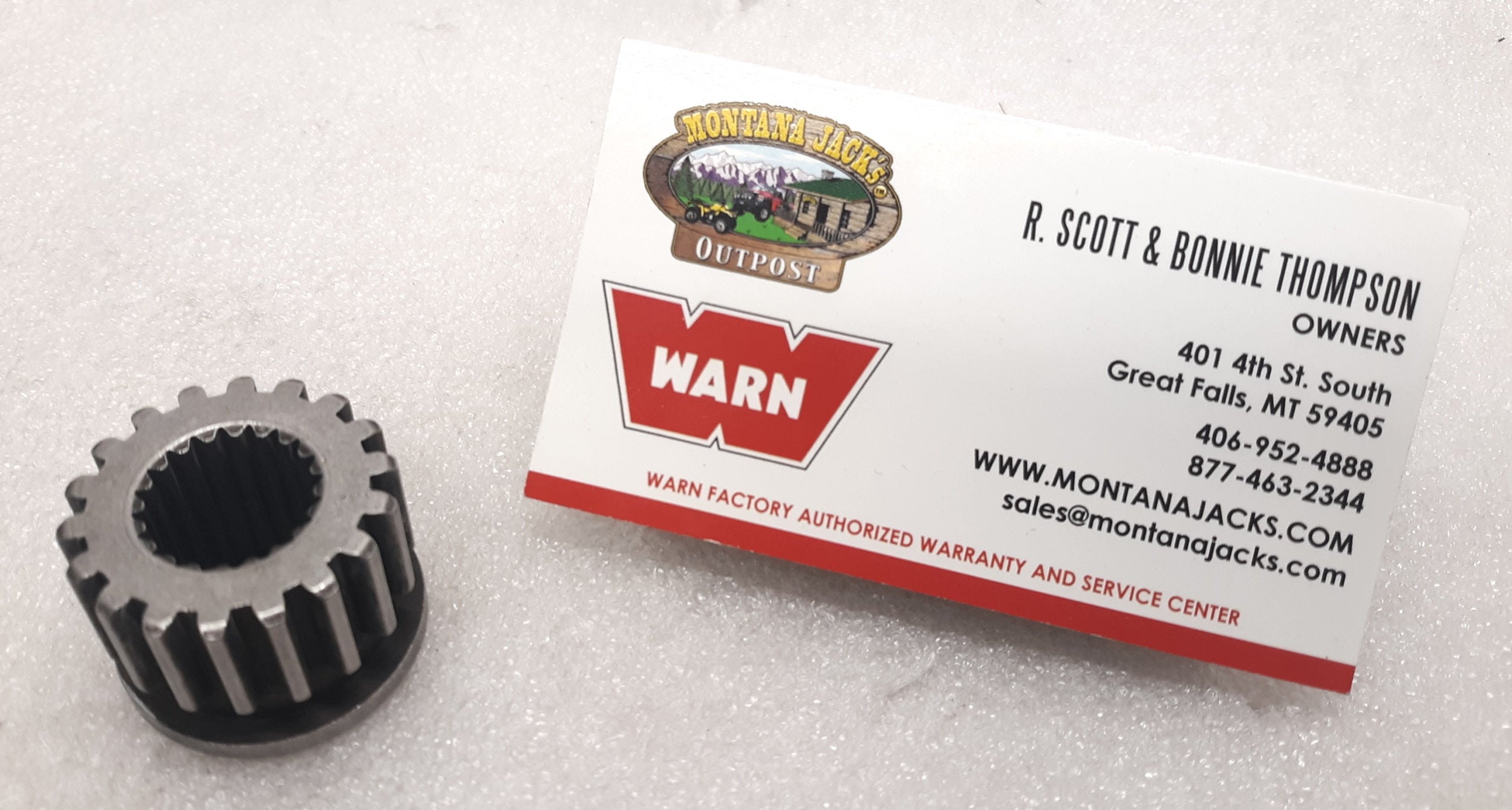 WARN 15879 Winch Motor Splined Pinion Drive Gear for 8274 Winch