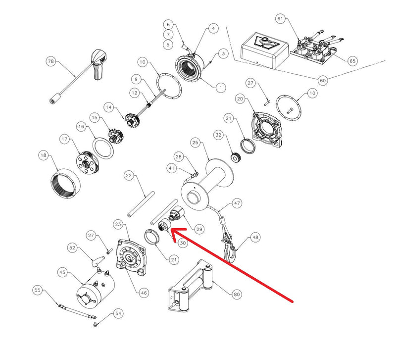 WARN 98394 Winch Motor Coupler for M8000, XD9000, 9.5xp, 9.0rc....26006
