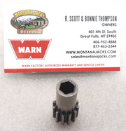 WARN 13874 Winch Sun Gear 12 Tooth, Stage 1, fitment chart in listing