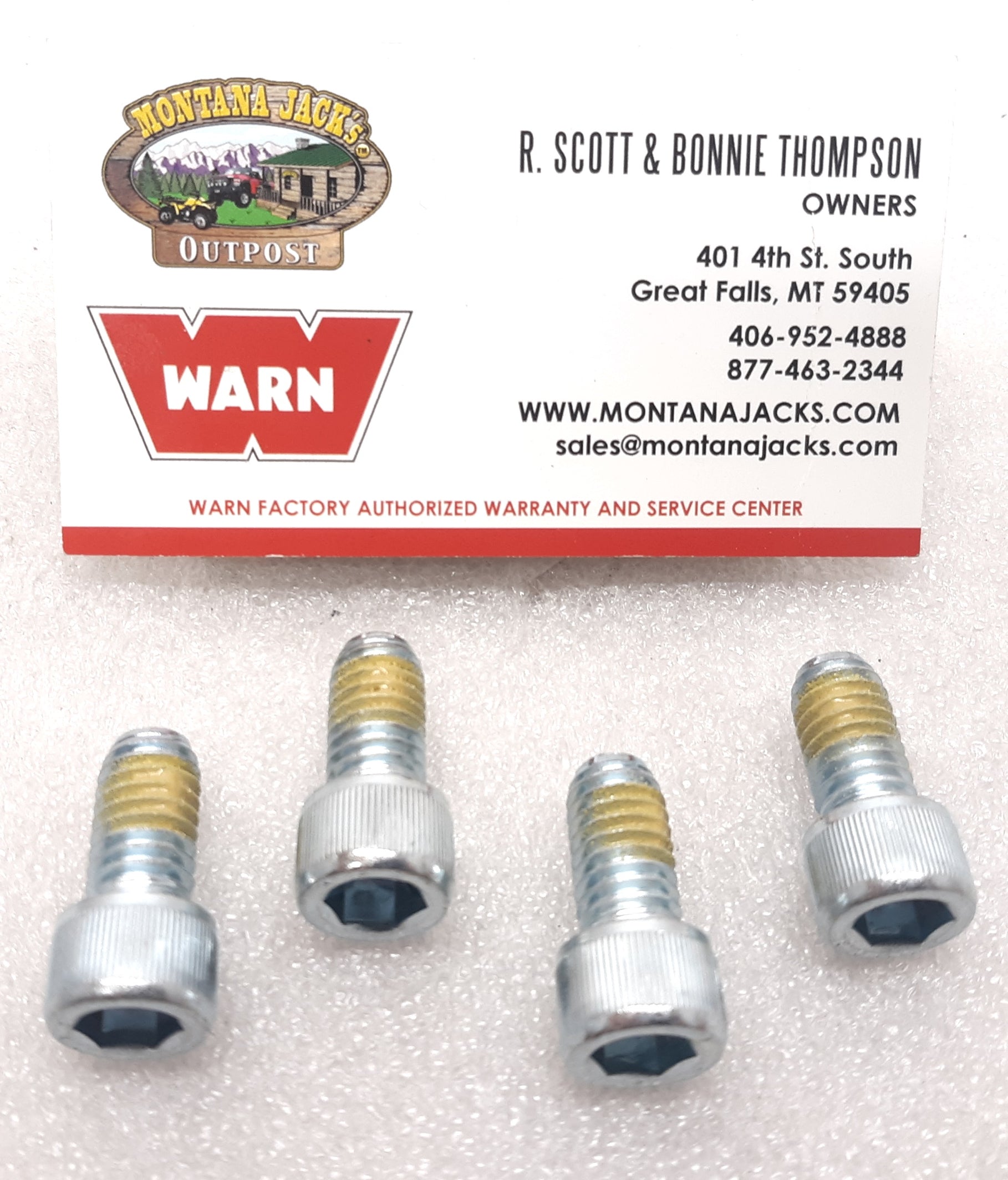 WARN 98483 (30328) Bolt Kit for Hydraulic Winch Motor, 3/816 X 3/4