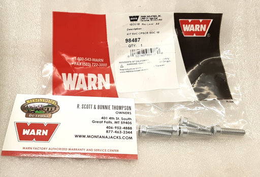 WARN 98487 Cap Screws, Socket Head, 10-24 x 3/4, for 9.5ti, 9.5cti Winch, 5 Pack