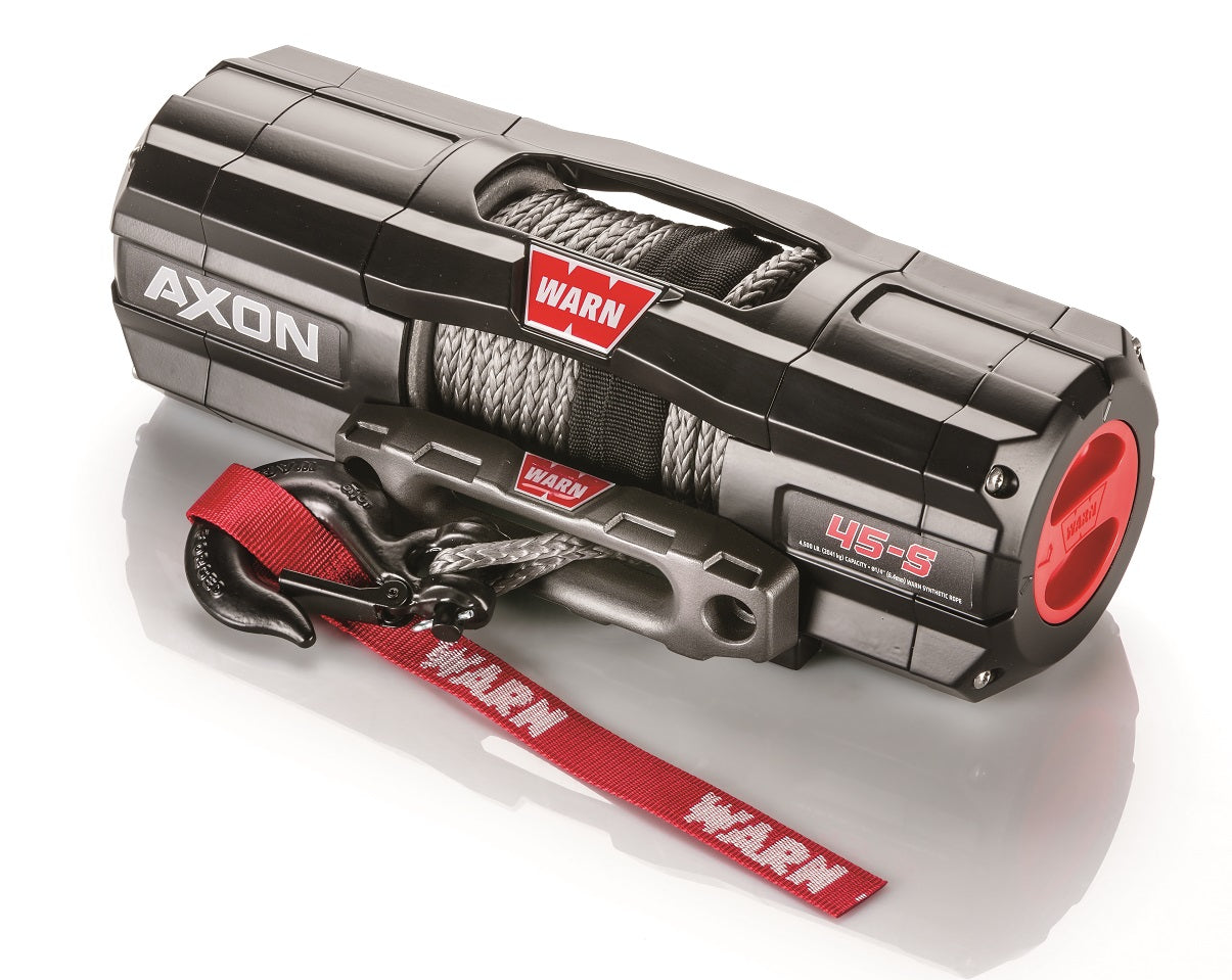 WARN 101140 AXON 45-S Synthetic ATV/UTV Winch, Lifetime Warranty
