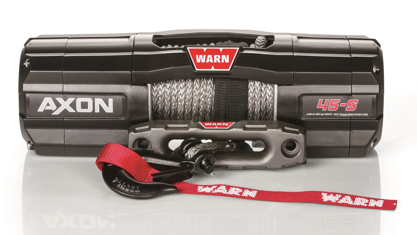 WARN 101140 AXON 45-S Synthetic ATV/UTV Winch, Lifetime Warranty