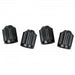 SLIME 2249 Standard Black Tire Valve Caps, set of 4