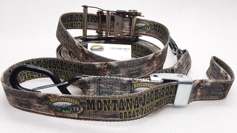 MTJ RC1520W RatCam Sliding Ratchet Strap w/Cam Buckle 1 1/2" x 20', WOOD GRAIN