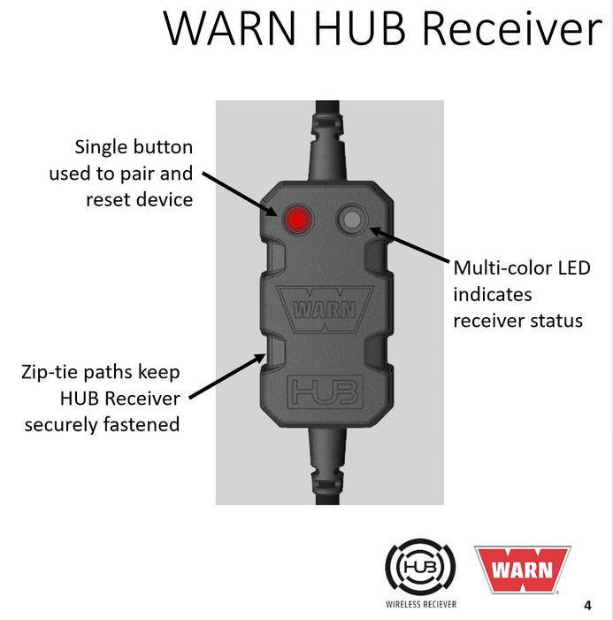 WARN 103945 Truck/SUV/Jeep HUB Wireless Winch Control  System