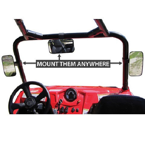 SEIZMIK 18017 Rear View Mirror with 2" Clamp